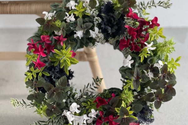 2022のガーデンシクラメンリース